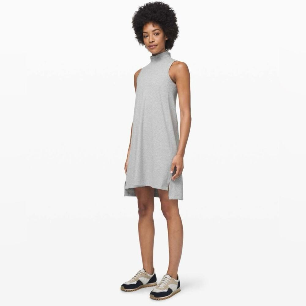 Lululemon Gone For The Week Sleeveless Dress in Heather Grey Size S